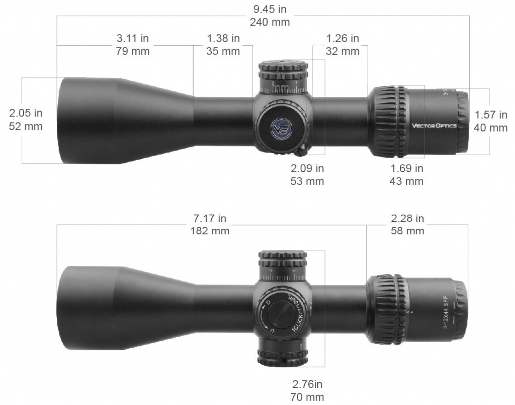 Прицел Vector Optics Veyron 3-12x44 SFP (сетка MPR-4) - купить в Москве,  Санкт-Петербурге и с доставкой по России